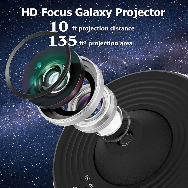 Projecteur Galaxie 360° | Veilleuse Étoiles Planétarium | Déco Chambre Enfant & Adulte