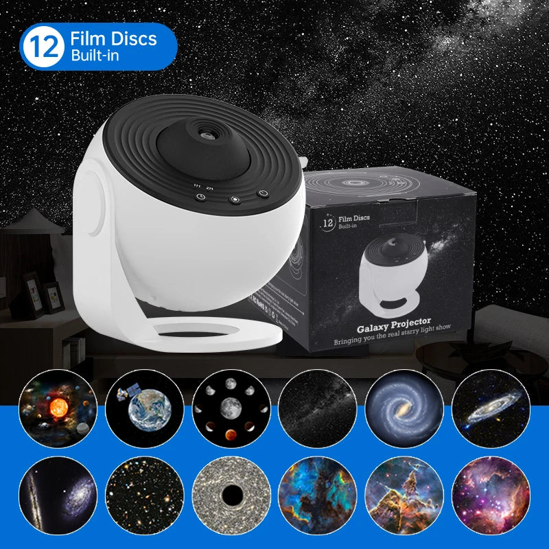 Projecteur Galaxie 360° | Veilleuse Étoiles Planétarium | Déco Chambre Enfant & Adulte
