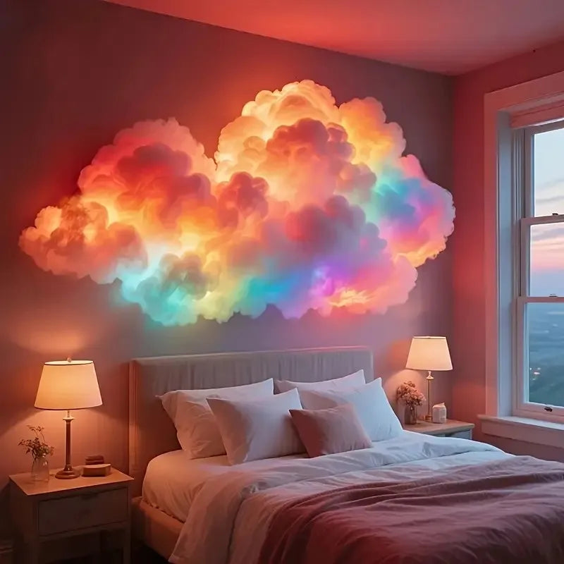 Lampe Nuage LED | Lumière Aesthetic Changement de Couleur | Déco Chambre 3D