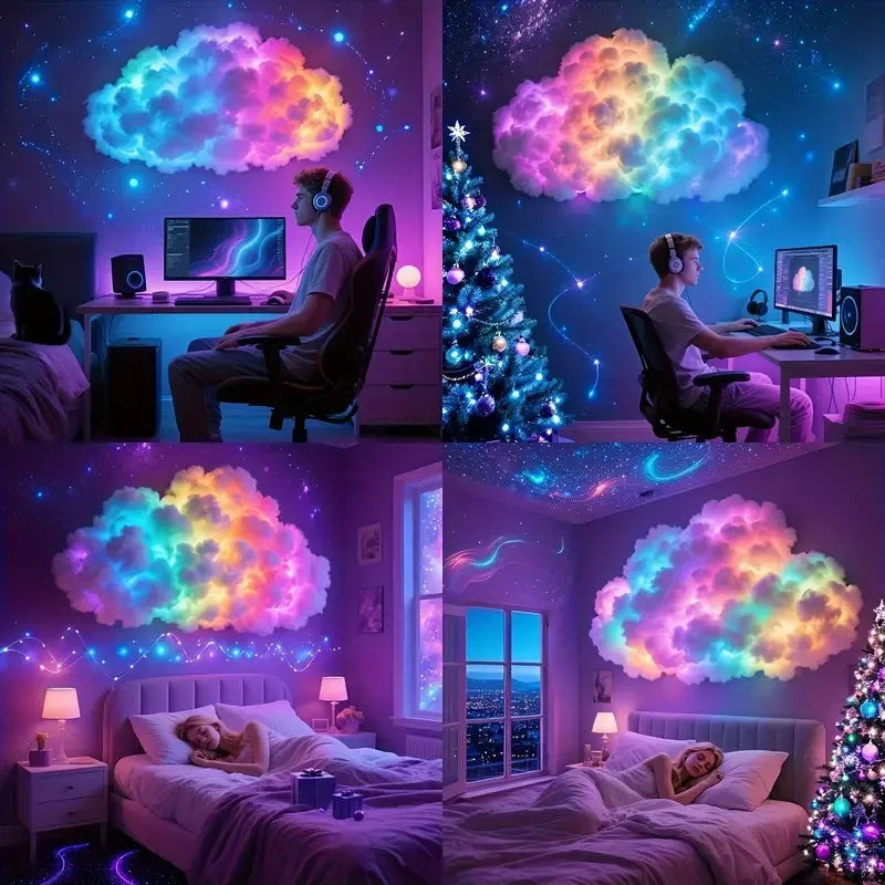 Lampe Nuage LED | Lumière Aesthetic Changement de Couleur | Déco Chambre 3D