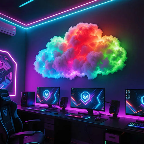 Lampe Nuage LED | Lumière Aesthetic Changement de Couleur | Déco Chambre 3D