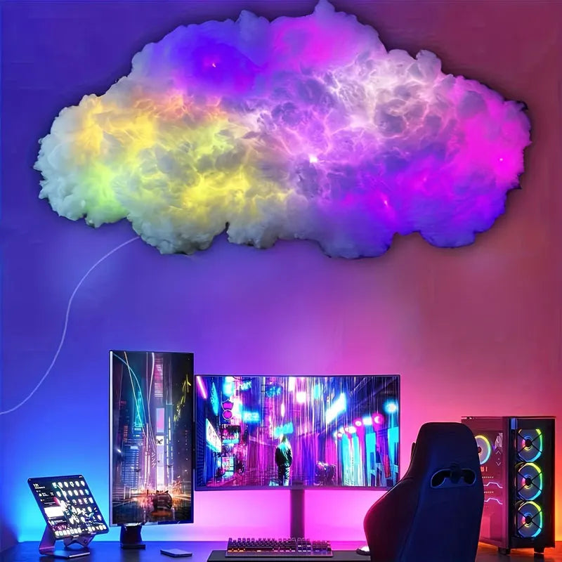 Lampe Nuage LED | Lumière Aesthetic Changement de Couleur | Déco Chambre 3D