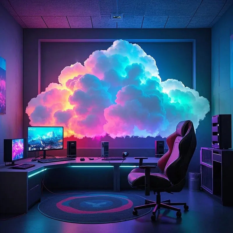 Lampe Nuage LED | Lumière Aesthetic Changement de Couleur | Déco Chambre 3D