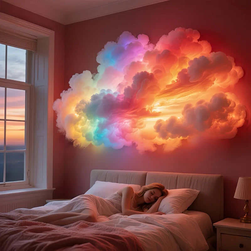 Lampe Nuage LED | Lumière Aesthetic Changement de Couleur | Déco Chambre 3D