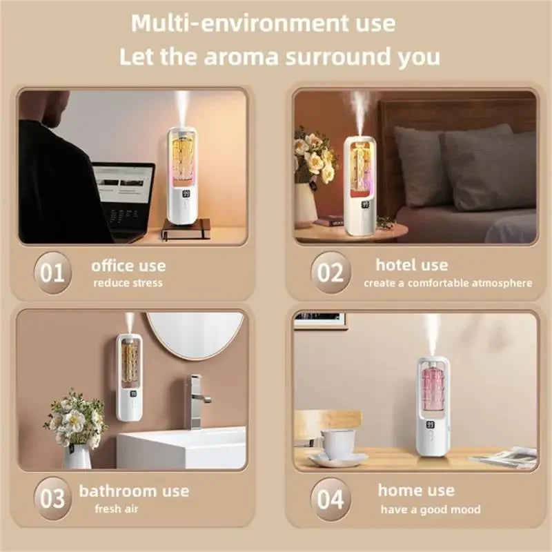 Diffuseur d'Arôme Ultrasonique | Humidificateur Parfum | Déco Chambre Luxe